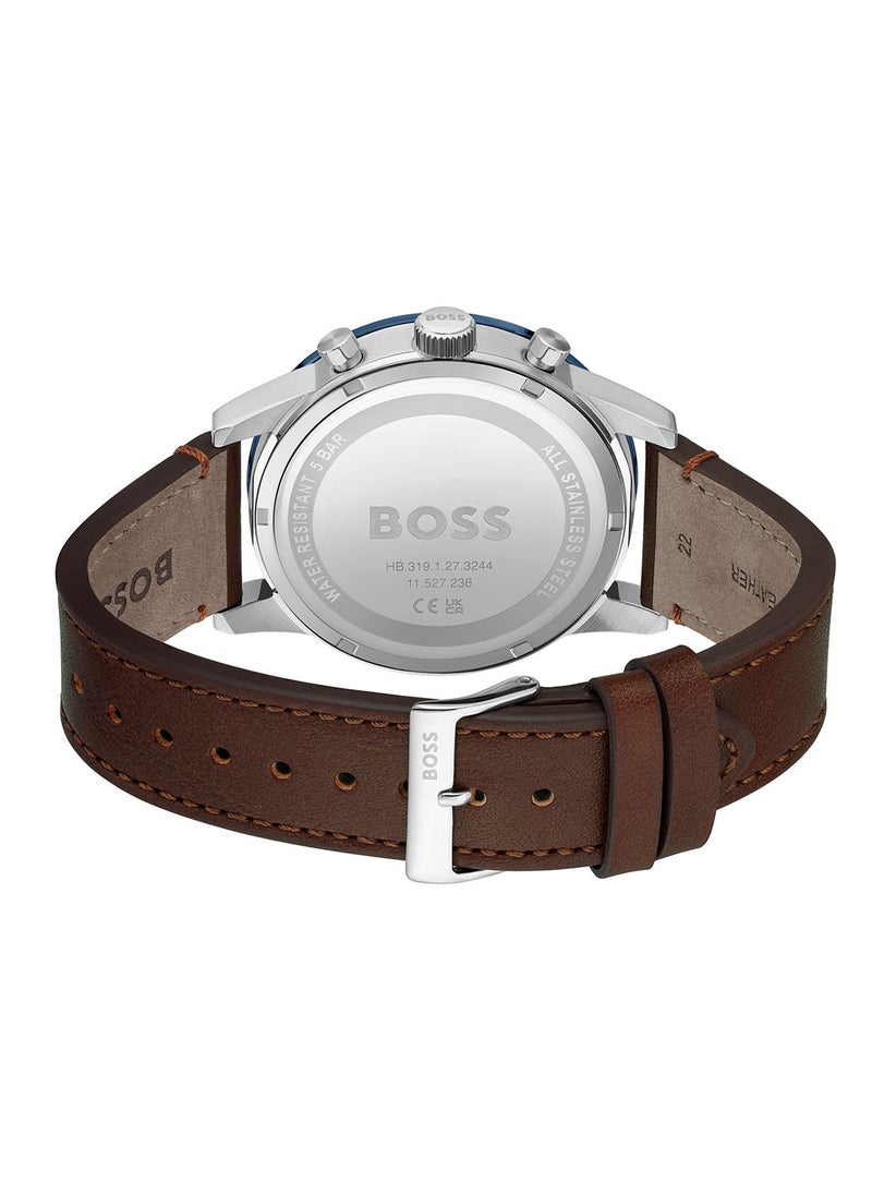 HUGO BOSS Men's Allure Leather Wrist Watch - 1513921  - Image 2