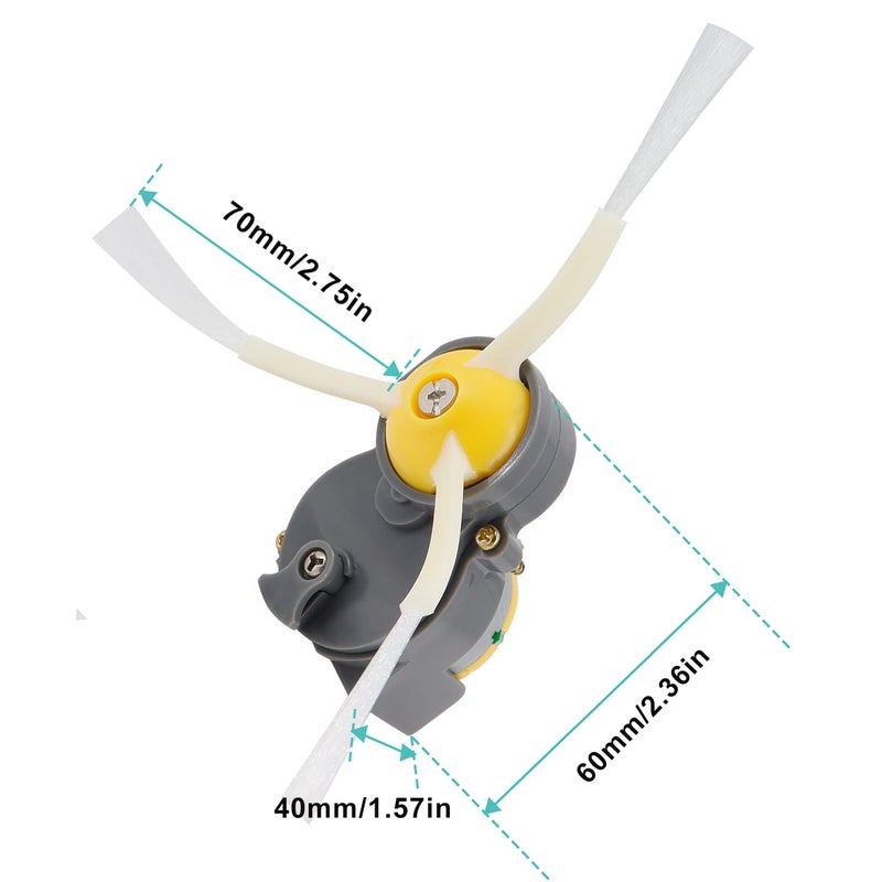 Odashen Side Brush Motor Module for iRobot Roomba 500 600 700 800 900 I3 Series Robot Vacuum Cleaner (Replacement Motor Module + Side Brush +Screwdriver) - Image 2