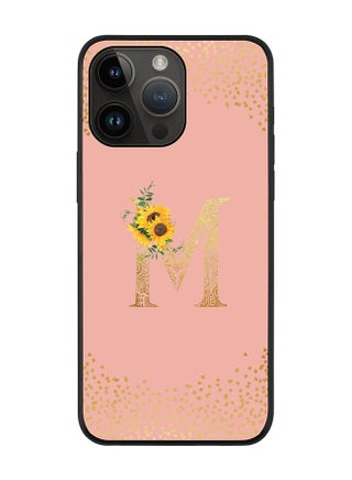 Rugged Black edge case for Apple iPhone 14 Pro Max Slim fit Soft Case Flexible Rubber Edges Anti Drop TPU Gel Thin Cover - Custom Monogram Initial Letter Floral Pattern Alphabet - M (Rose Pink ) - pzsku/Z1638A4E17C44B8A179EEZ/45/_/1673880341/f59714b1-fcc3-405d-a799-0ce6b1ac3d12
