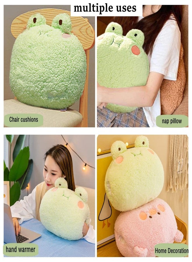 NatureMan Plush Frog Pillow, Super Soft Stuffed Frog Hand Warmer for Adults, Children (Green) - Image 3