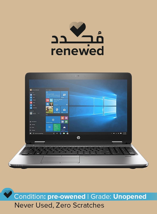 HP Renewed - ProBook 650 G3 With 15.6-Inch Display Screen,Core i5-7th Generation/8GB RAM/256GB SSD/Windows 10 English Grey - Image 1