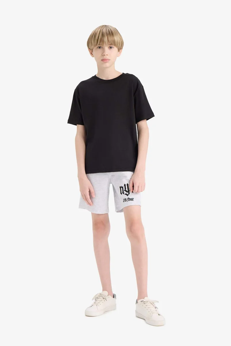 DeFacto Boy New Regular Fit Sweatshirt Fabric Shorts