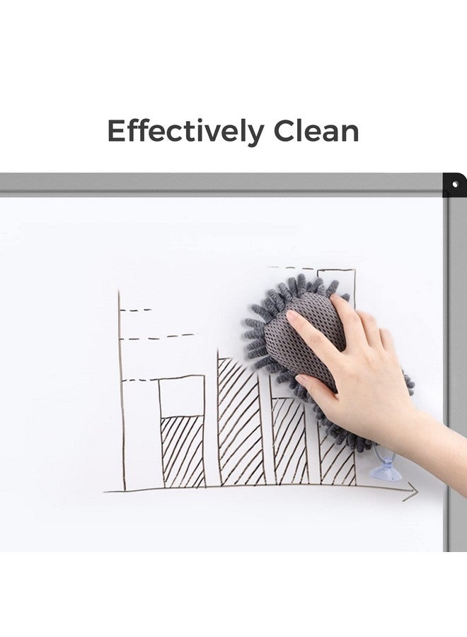 Loukin Shag Dry Erase Eraser (3.4 Fl Oz Whiteboard Cleaner Included), Microfiber Whiteboard Eraser, Washable Glass Board Eraser, For Classroom, Home And Office Use(1 Pack) - Image 2