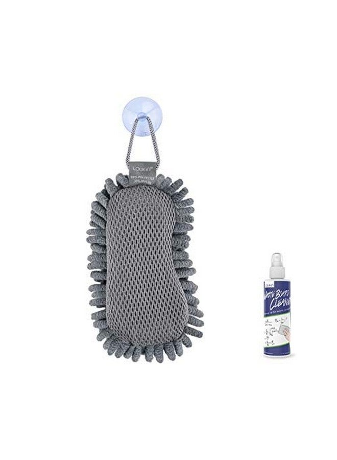 Loukin Shag Dry Erase Eraser (3.4 Fl Oz Whiteboard Cleaner Included), Microfiber Whiteboard Eraser, Washable Glass Board Eraser, For Classroom, Home And Office Use(1 Pack) - Image 4