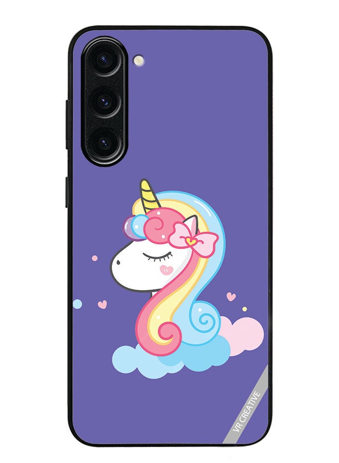 VR CREATIVE Protective Case Cover For Samsung Galaxy S23 Plus Unicorn 2 Design Multicolour - Image 1