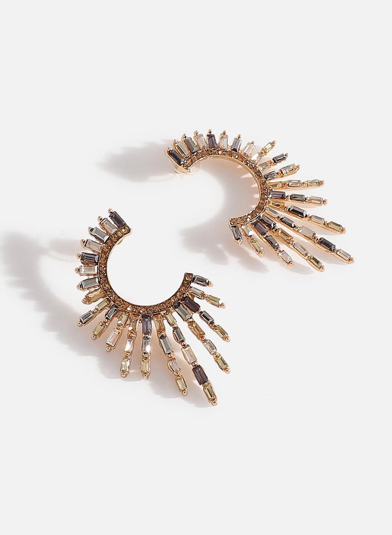 SOHI Designer Stone Studed Artificial Cuff Earring Jewellery - Image 2