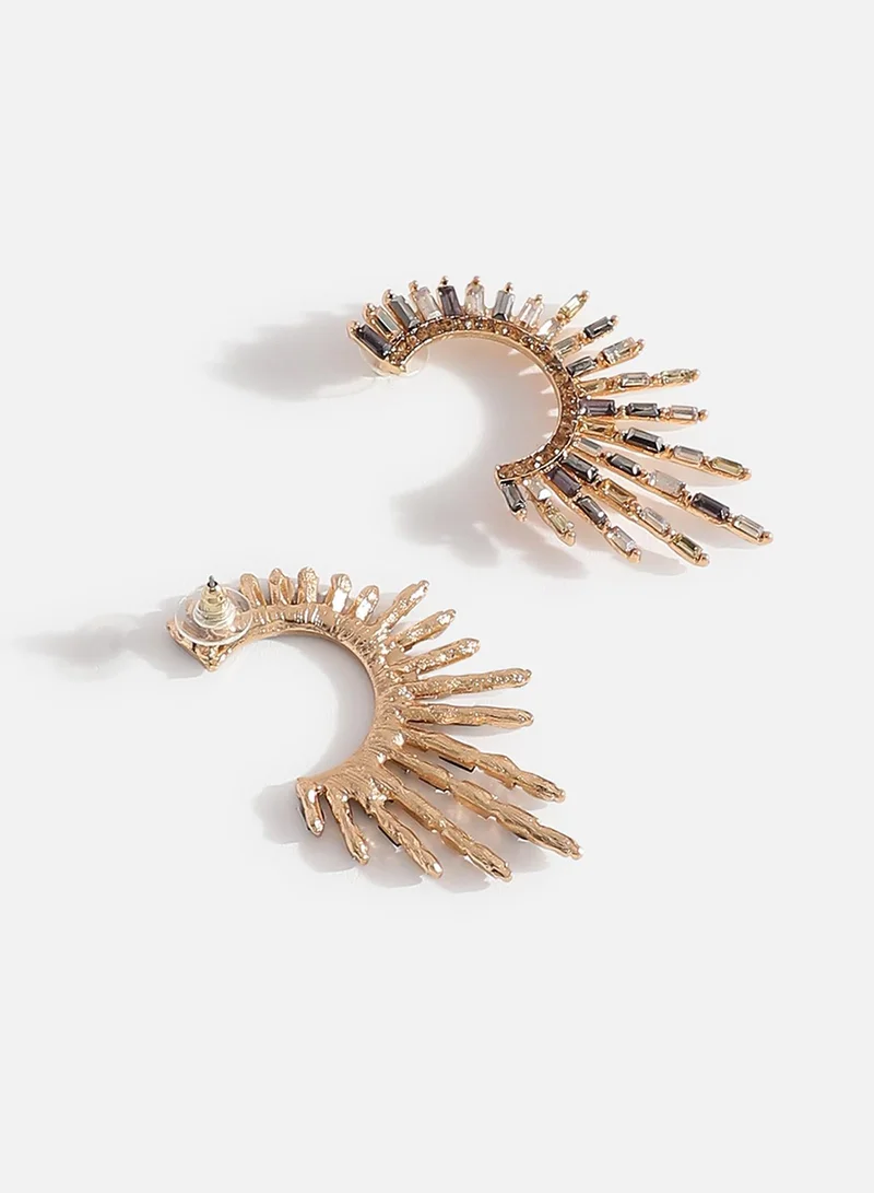 Sohi  Designer Stone Studed Artificial Cuff Earring Jewellery for Women | Best Price UAE