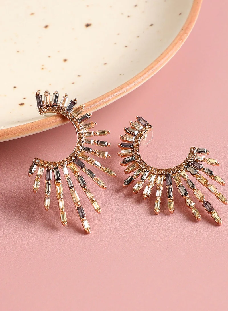 Sohi  Designer Stone Studed Artificial Cuff Earring Jewellery for Women | Best Price UAE