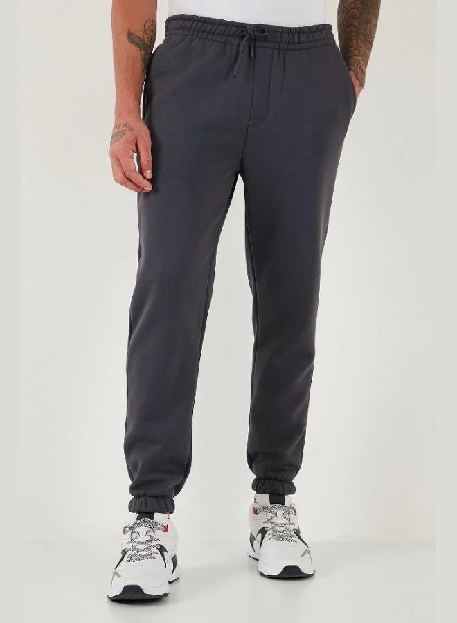 Buratti Buratti Cotton Regular Fit Normal Waist Elastic Leg Pocket Tracksuit Bottoms Men's TRACKSUIT BOTTOMS 59080153W4