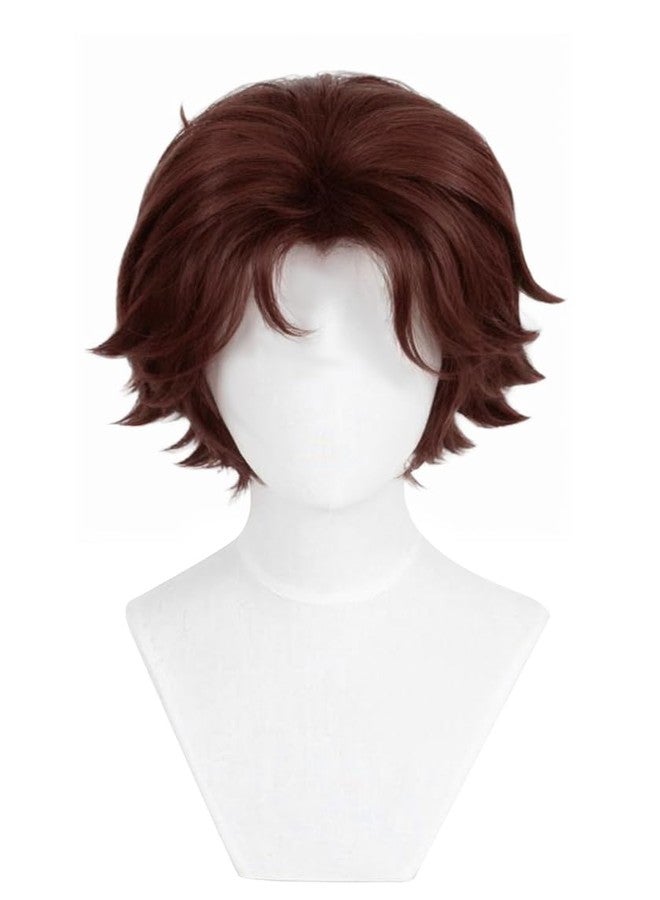 DAZCOS Wig Short Brown hair (Brown) - Image 1