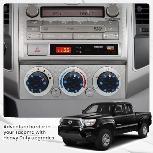Dubbs Hardware 2nd Gen Tacoma Accessories AC Knob Upgrade 20052006200720082009201020112012201320142015 Tacoma Climate Control Dial Mods Set 2nd Gen Tacoma Mods for Toyota Interior Replacement Kit - Image 3