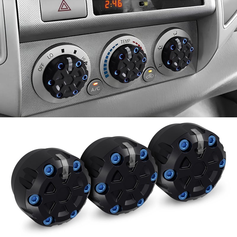 Dubbs Hardware 2nd Gen Tacoma Accessories AC Knob Upgrade 20052006200720082009201020112012201320142015 Tacoma Climate Control Dial Mods Set 2nd Gen Tacoma Mods for Toyota Interior Replacement Kit - Image 2