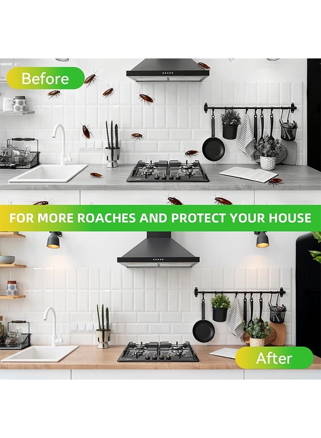 JUE FISH Quick Catch Roach Ace Bait Station, Quick Acting Cockroach Killer Bait Traps, Child-Resistant Stations, Odorless No Mess Nest Destroying Cockroach Control for Home Kitchen Bathroom 16 Pieces - Image 5