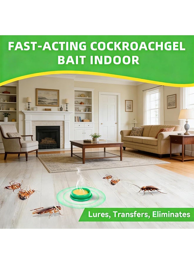 JUE FISH Quick Catch Roach Ace Bait Station, Quick Acting Cockroach Killer Bait Traps, Child-Resistant Stations, Odorless No Mess Nest Destroying Cockroach Control for Home Kitchen Bathroom 16 Pieces - Image 2
