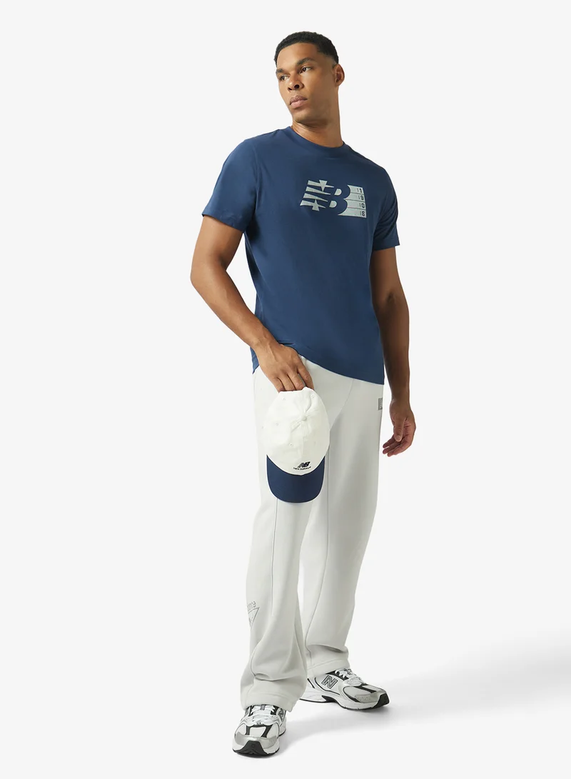 New Balance NB NAVY (NNY) Starting Block Relaxed T-Shirt for Men | Best Price UAE