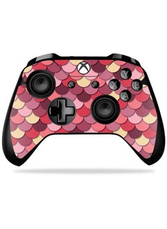 Mightyskins Skin Compatible With Xbox One X Controller Pink Scales | Protective, Durable, And Unique Vinyl Decal Wrap Cover | Easy To Apply, Remove, And Change Styles | Made In The Usa