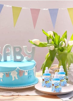 KASTWAVE Baby Shower Boy, Candy Bottle Baby Shower,24 PCS Sweets Fillable Candy Bottles Baby Shower Decorations Feeding Bottle for Boys Girls Party Supplies Birthday Decoration  - Image 4