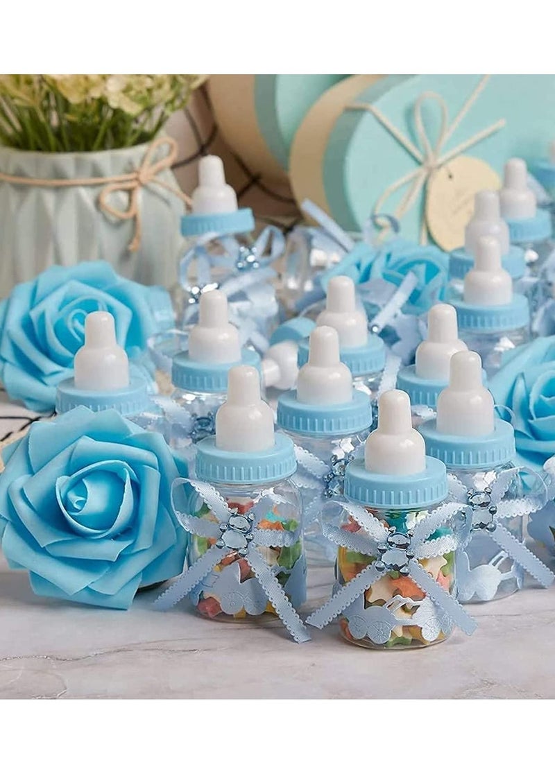 KASTWAVE Baby Shower Boy, Candy Bottle Baby Shower,24 PCS Sweets Fillable Candy Bottles Baby Shower Decorations Feeding Bottle for Boys Girls Party Supplies Birthday Decoration  - Image 1