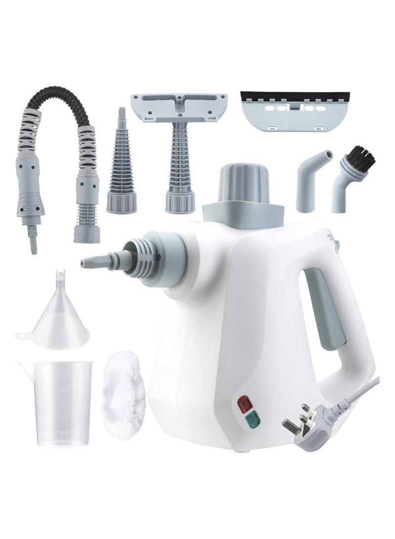 general Steam Cleaner Small Household Handheld High Temperature Kitchen Steam Cleaning Machine white 9-piece - Image 1
