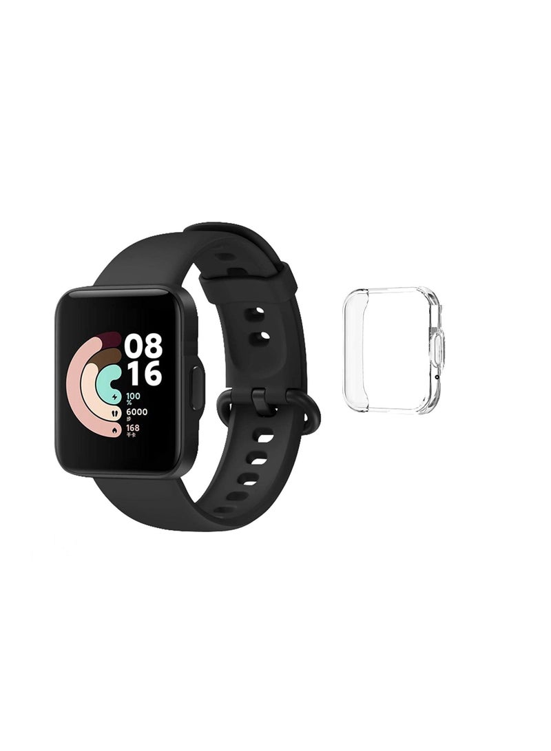 Compatible with Redmi Watch 2 Protector, Mi Watch 2 Lite Full-Duty TPU Anti-Scratch Protective Case for Mi Watch 2 Lite, Clear, - Image 2