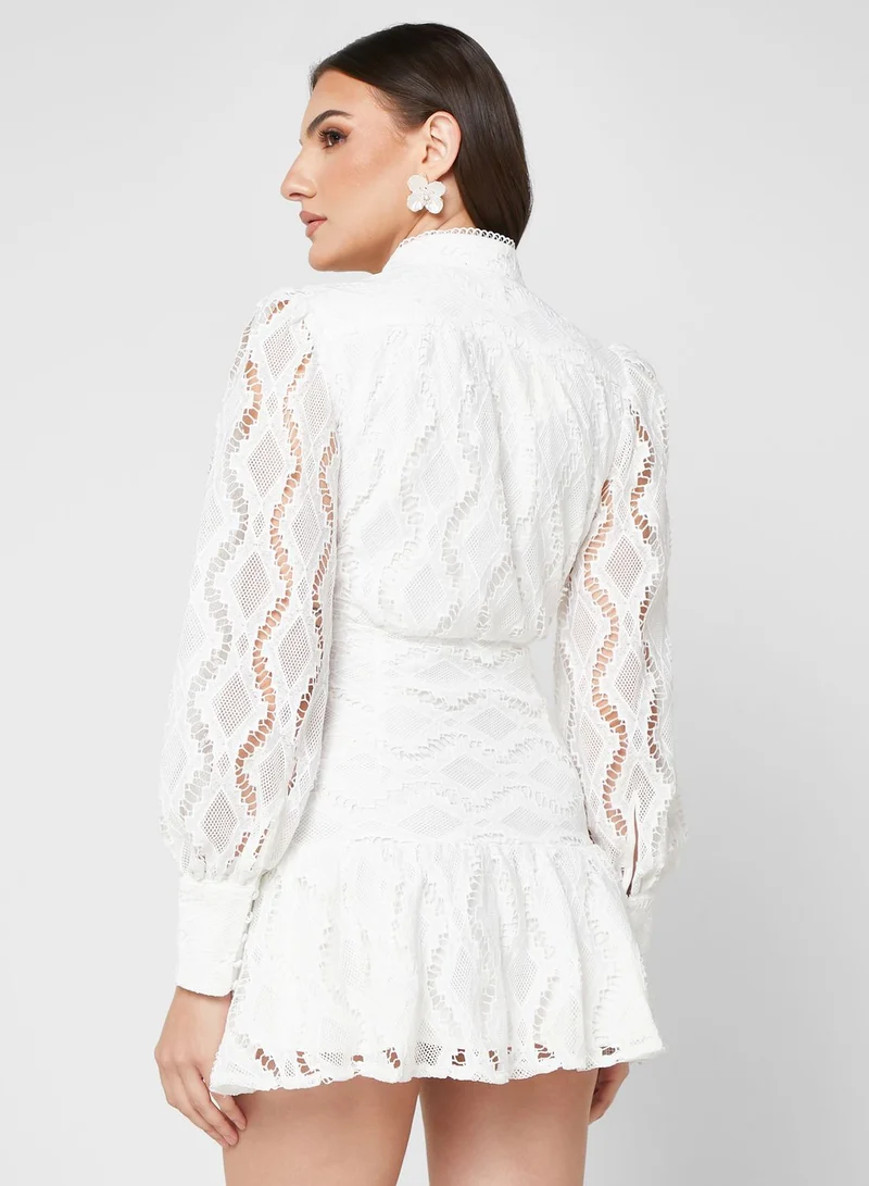 Bardot Lace Mini Dress