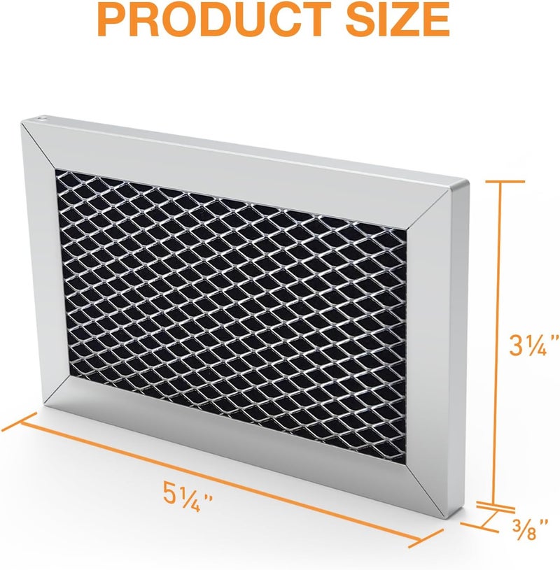 akrishely 4 Pack W10892387 W10845250 Microwave Charcoal Filter Compatible with Whirlpool Microwave, Replaces 4455038, PS11769323, W10845250, WMH31017FW - Image 3