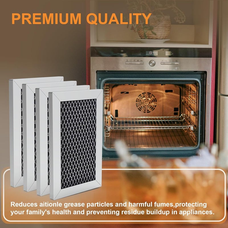 akrishely 4 Pack W10892387 W10845250 Microwave Charcoal Filter Compatible with Whirlpool Microwave, Replaces 4455038, PS11769323, W10845250, WMH31017FW - Image 4