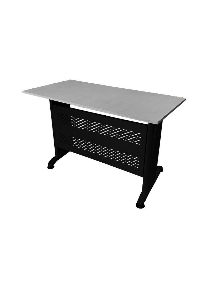 Home Gallery Strong black metal office desk - Gray 120x60
