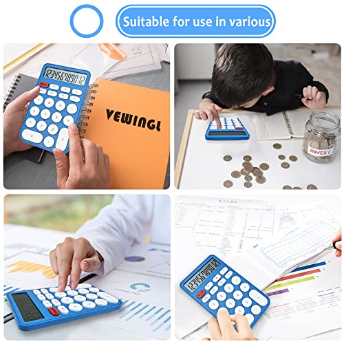 VEWINGL Standard Calculator, 12 Digit Large Display Desktop Calculator with Big Buttons for Office, School, Home & Business - Image 5