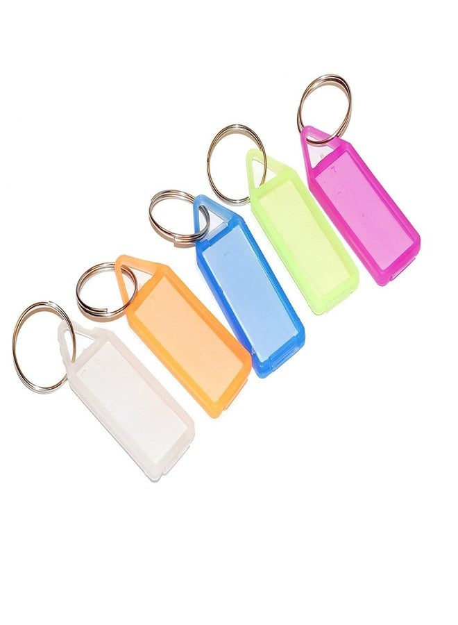 Fancyku Pack of 50 Assorted Tag Label Multipurpose Writeable Name Key Tags Keychains (Pack of 50) - Image 2