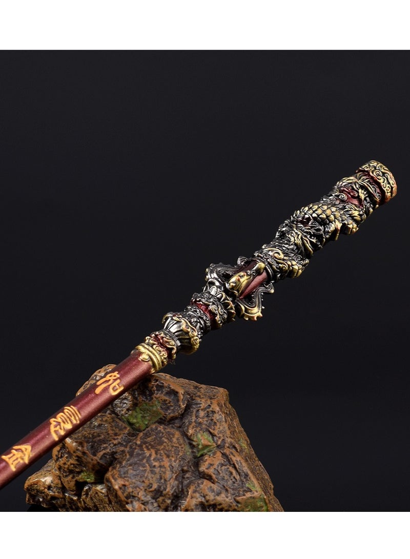 Three-Color Wukong Game Merchandise: Ruyi Jingu Bang (Golden Staff) - Full Metal Craft Figurine (22CM) - Image 4