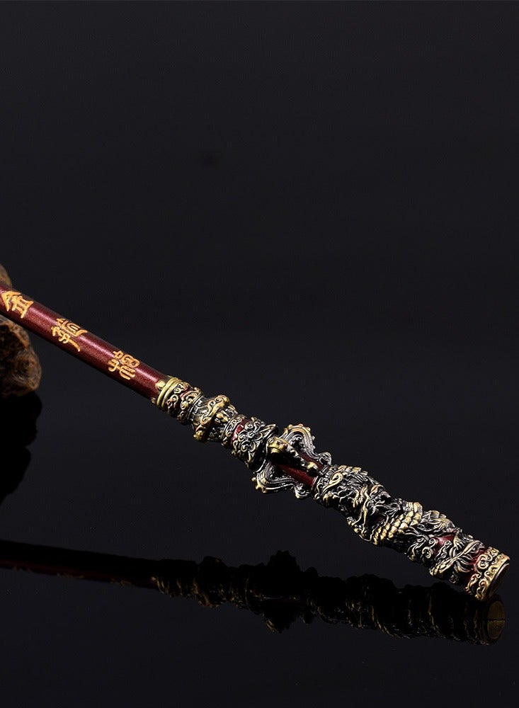 Three-Color Wukong Game Merchandise: Ruyi Jingu Bang (Golden Staff) - Full Metal Craft Figurine (22CM) - Image 5