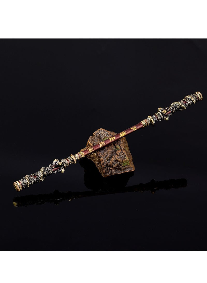 Three-Color Wukong Game Merchandise: Ruyi Jingu Bang (Golden Staff) - Full Metal Craft Figurine (22CM) - Image 3