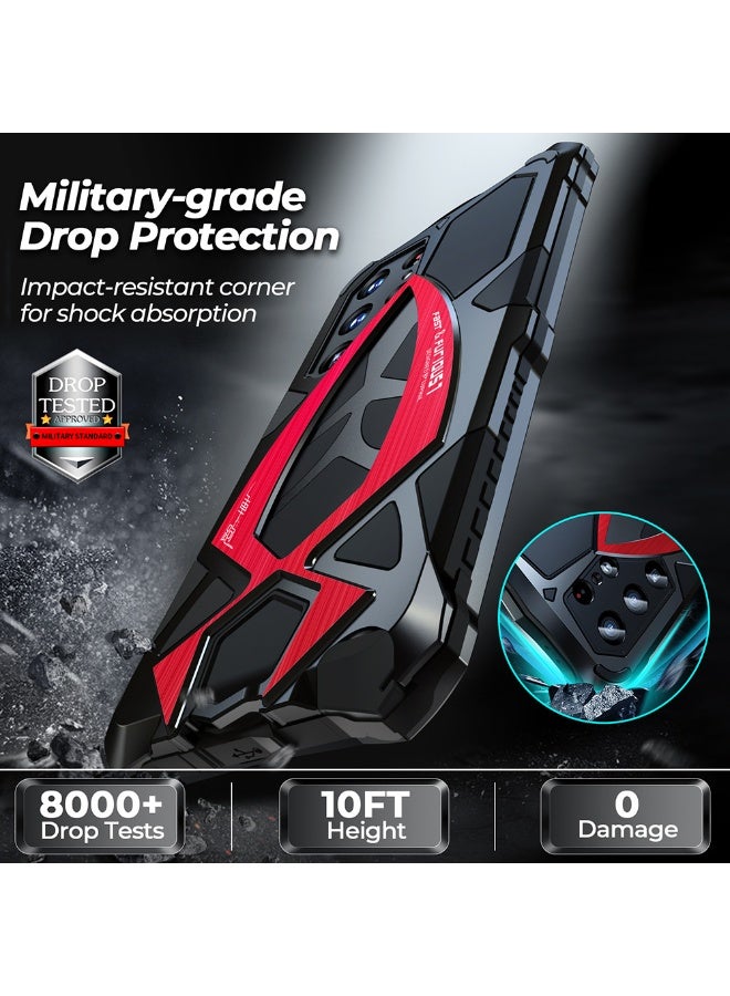 general Suitable for Samsung Galaxy S24Ultra/S23Ultra metal mobile phone case, anti-fall and shockproof, fully enclosed frame protective cover - Image 4