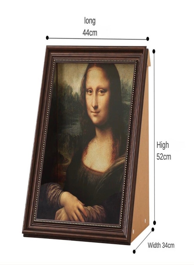 “Mona Lisa” Cat Bed, Wooden Frame Design, Dimensions: 17 x 20.5 x 13.4 inches, Suitable for Small to Medium-Sized Cats, Picture Frame-Style cat House - Image 3