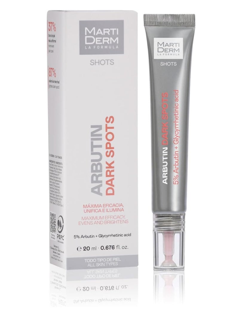 مارتيديرم مرطب الوجه أربوتين للبقع الداكنة ذو الفعالية القصوى، يوحد لون البشرة ويمنحها إشراقة، 20 مل