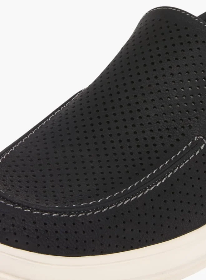 Lee Cooper Mens Perforated Slip-On Loafers