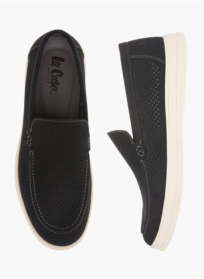 Lee Cooper Mens Perforated Slip-On Loafers  - Image 2