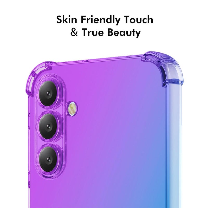 ENKAY For Samsung Galaxy A17 Hat-Prince Gradient Airbag Tpu Phone Case(Purple Gold) - Image 5