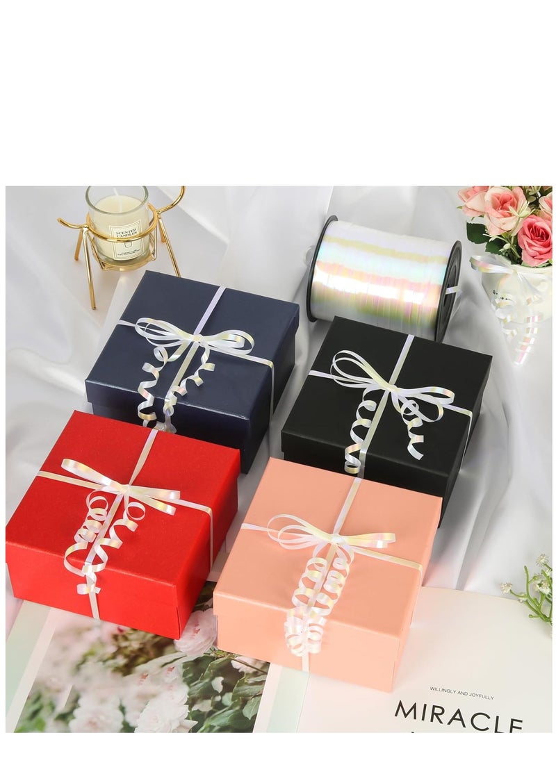 KASTWAVE Curling Ribbon, 500 Yard Iridescent White Ribbon, Curling Ribbon for Gift Wrapping, Balloon Ribbon, Balloon String, Curly Ribbon, 3/16" Gift Ribbon for Baby Shower - Image 3