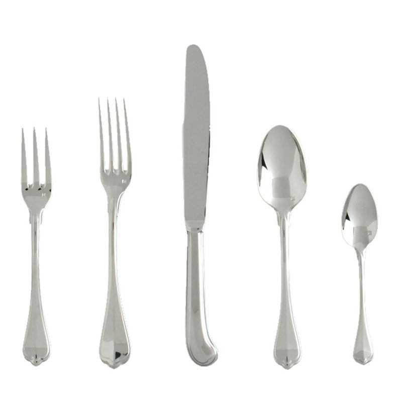 Fortessa San Marco 18/10 Stainless Steel Flatware, 5 Piece Place Setting, Service for 1 - Image 1