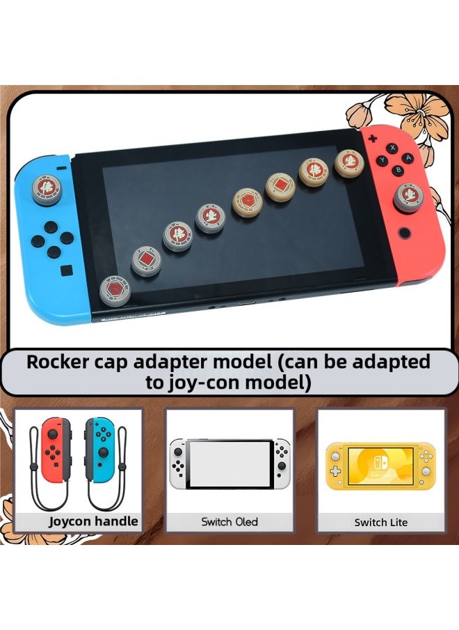 AMOGMO Suitable Switch Handle Silicone Non-slip Game Rocker Cap Wukong Text Rocker Cap Combination-Product Color:Combination 3 Non-returnable And Non-exchangeable  - Image 3