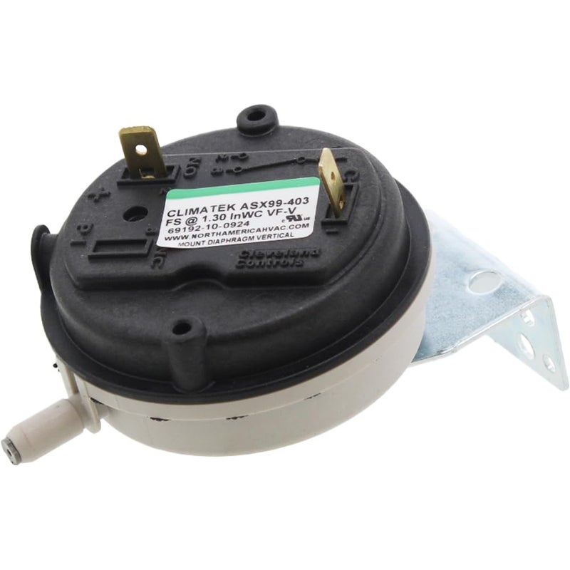 Furnace Vent Air Pressure Switch - Replaces Rheem Ruud Weather King Part # 42-24012-01, 42-24387-01 1.30" WC