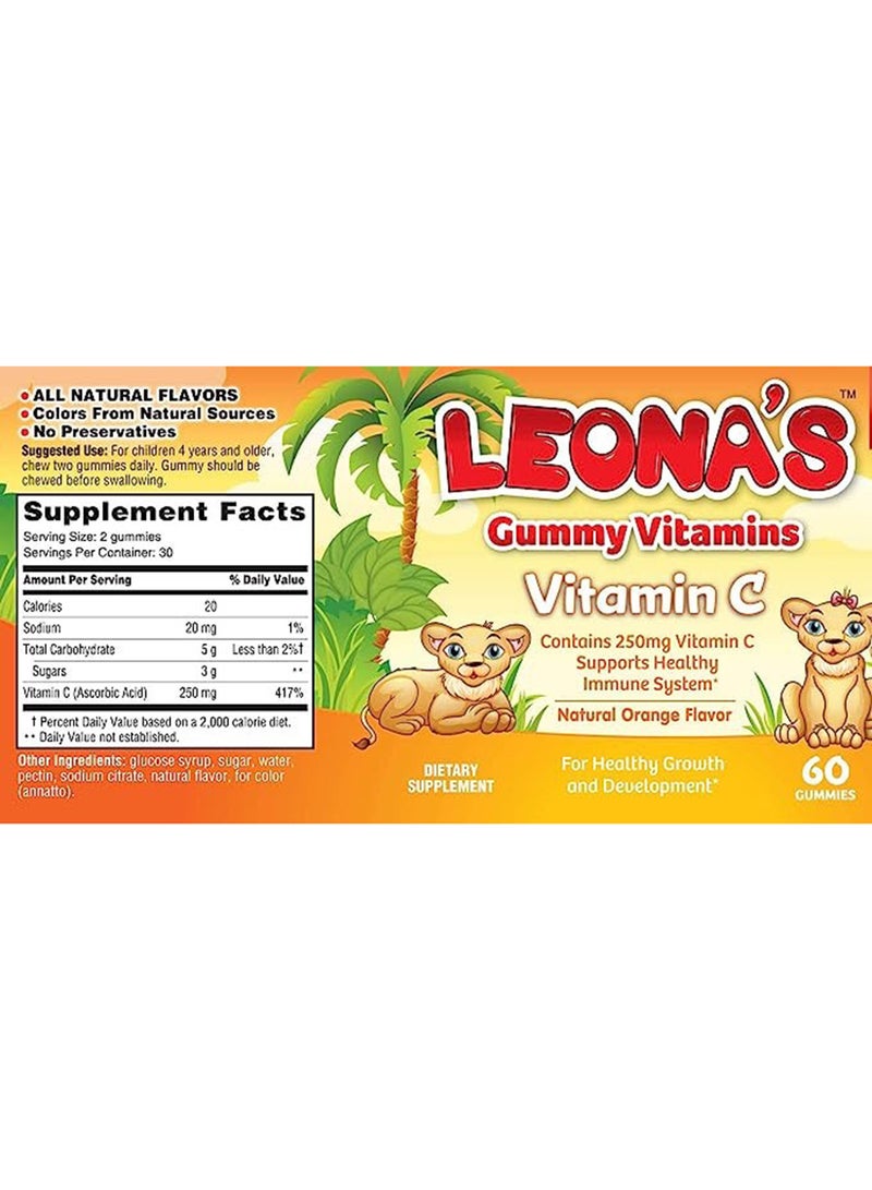 LEONAS Kids Vitamin C Gummies 60'S - Image 3
