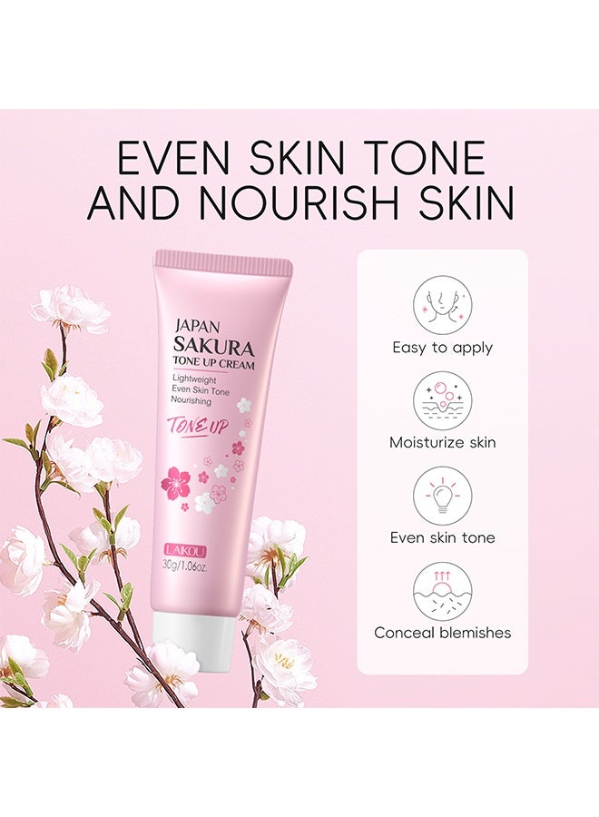 لايكو ساكورا توني أب كريم ، كريم مرطب للوجه ، كريم مرطب للوجه ساكورا إيسنس جلو ، ترطيب ونعيم للبشرة الجافة ، خفيف الوزن مغذي للوجه ، كريم الوجه الكسول للبشرة 30 جرام - Image 3