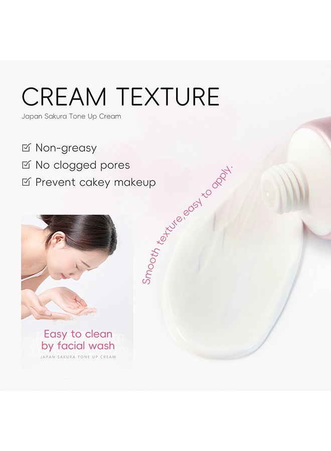 Laikou Sakura Tone Up Cream,Facial Moisturizer Tone-up Cream, Sakura Essence Glow Face Moisturizer Cream,Hydrating & Smooth Dry Skin ,Lightweight Nourishing Facial ,Skin Instant Tone-Up Lazy Face Cream 30g - Image 4