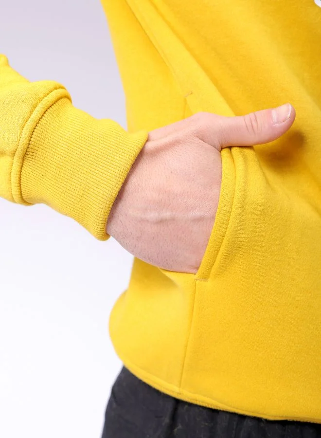 شركة المرآب الهندية Men Regular Fit Placement Print Crew Neck Overhead Sweatshirt