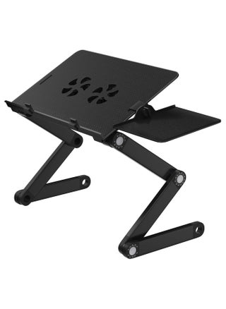 Adjustable Foldable Laptop & Tablet Stand with Dual Cooling Fans – Aluminum Ergonomic Design, Compatible with All Devices - pzsku/Z163A0A21421D3A6B6F08Z/45/1748671497/96a61f3c-9a82-4554-9cd0-1973f238c63f