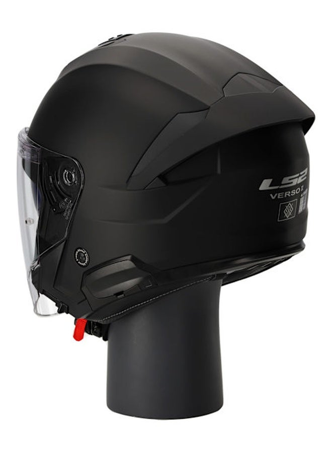 LS2 VERSO II Open Face Jet Helmet Matt Black Size M | Urban Scooter Open Face Helmet - Image 2