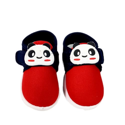 Coolz Kids Chu-Chu Sound Musical Shoes Star-6 for Baby Boys and Baby Girls 1-2.5 yrs (Navy-Red, 12 Months) - Image 1